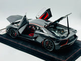 1:18 Lamborghini Aventador SV -- Black w/Red Accents & Interior -- HSG Custom Wo