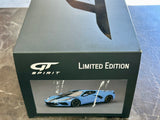 1:18 Chevrolet Corvette C8 -- Rapid Blue w/Black Stripes & Accents -- GT Spirit