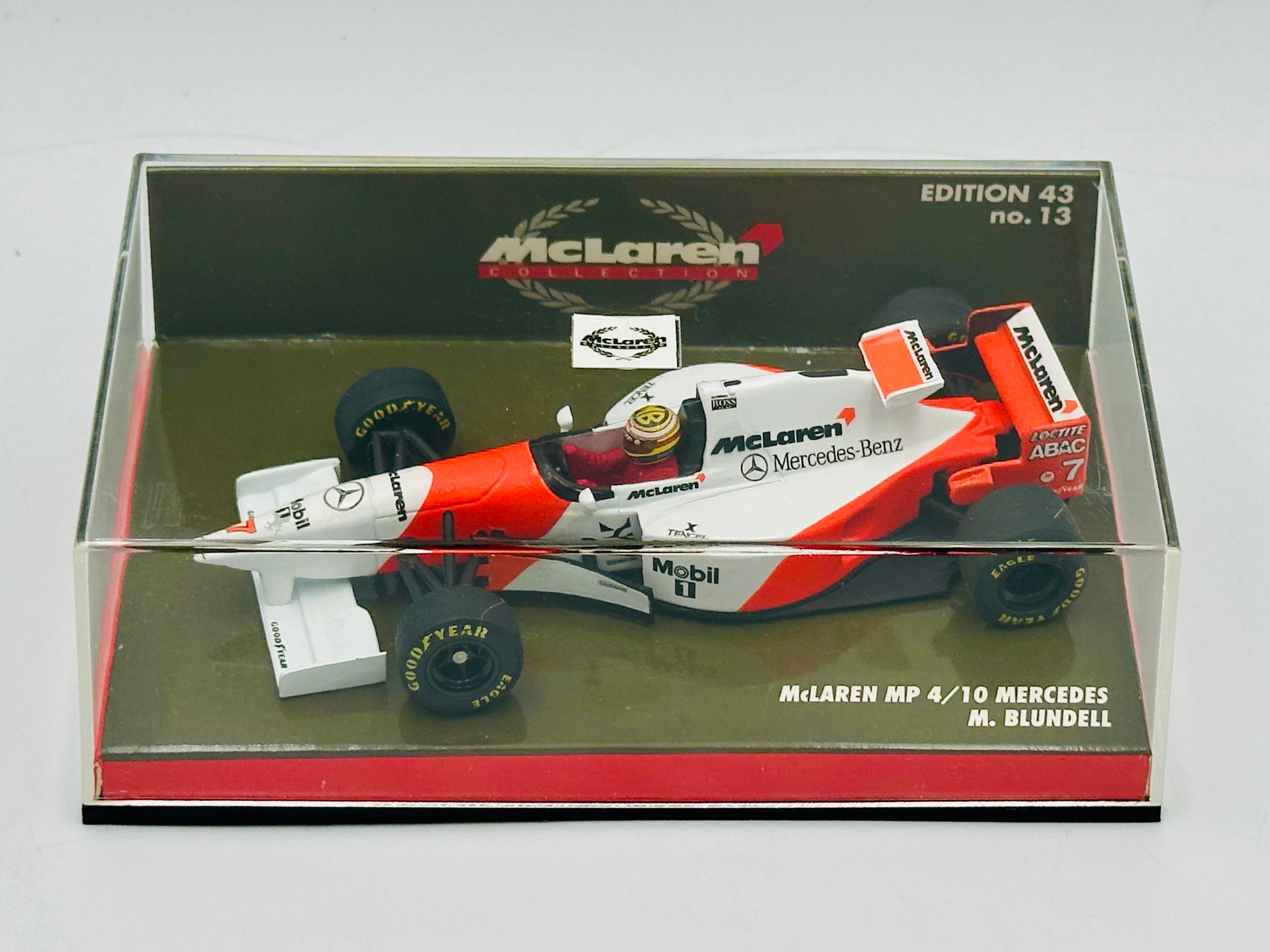 1:43 1995 Mark Blundell -- #7 McLaren Mercedes MP4/10 -- Minichamps F1