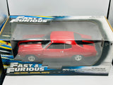 1:18 Dom's 1970 Chevrolet Chevelle SS -- Red -- Johnny Lightning: Fast & Furious