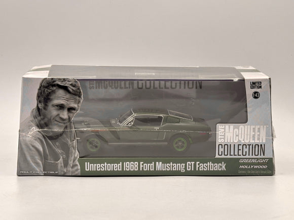 1:43 1968 Ford Mustang -- Steve McQueen -- *CHASE VERSION* -- Greenlight