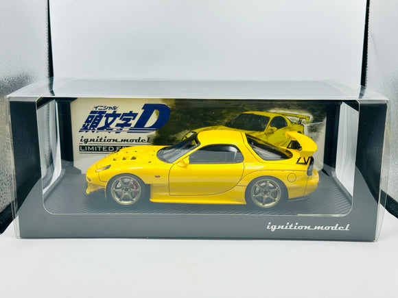 1:18 Initial D -- Mazda RX-7 (FD3S) Yellow -- Ignition Model IG2868 SH