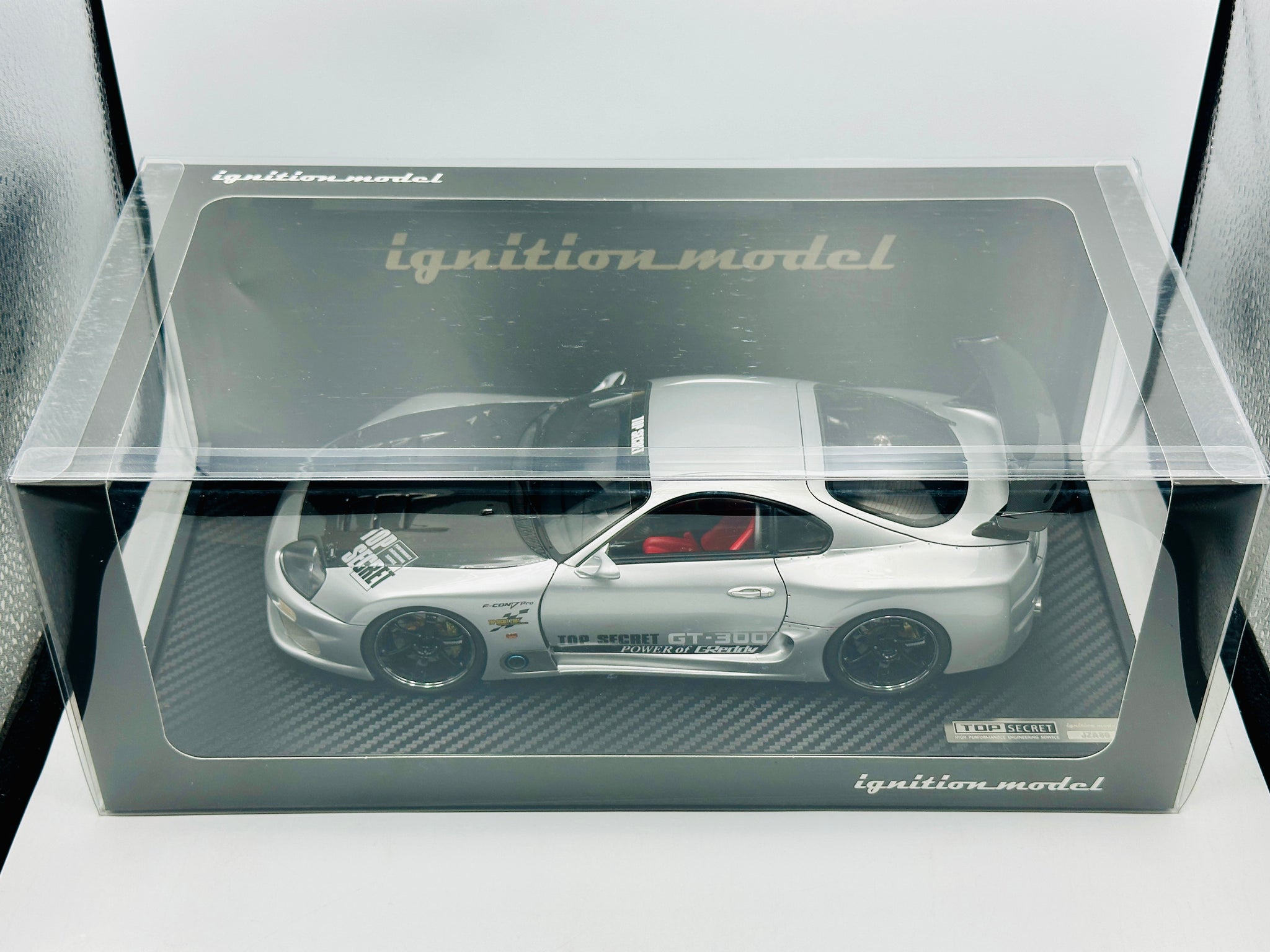 1:18 Toyota Supra (A80) -- TOP SECRET GT300 Silver -- Ignition Model I