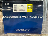 1:18 Lamborghini Aventador SVJ -- Viola Pasifae (Pearl Purple) -- AUTOart 79179