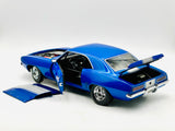 1:18 1969 Chevrolet Camaro -- 1320 Drag Kings -- Blue -- GMP