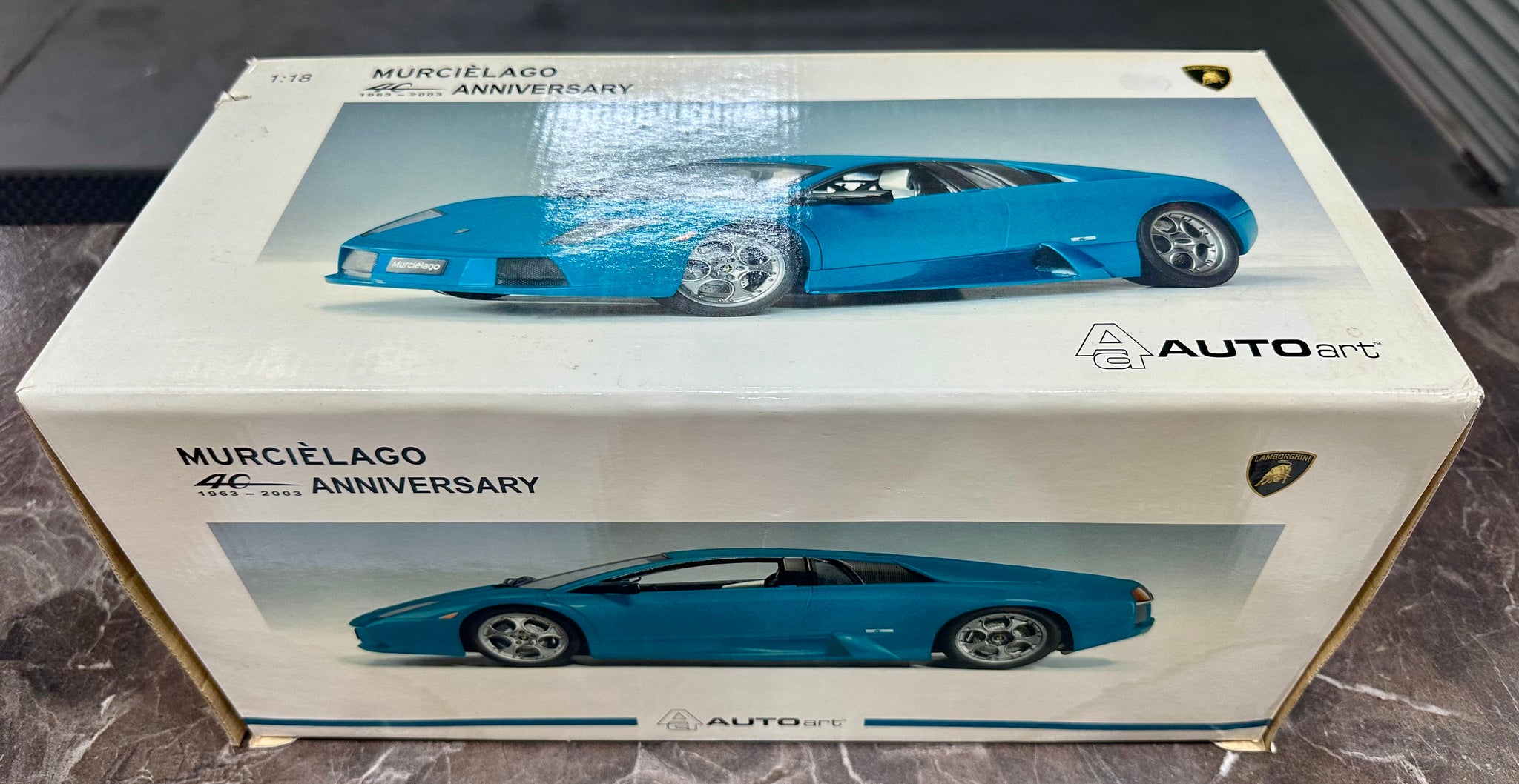 1:18 Lamborghini Murcielago -- Verde Artemis (Teal) -- AUTOart 74515