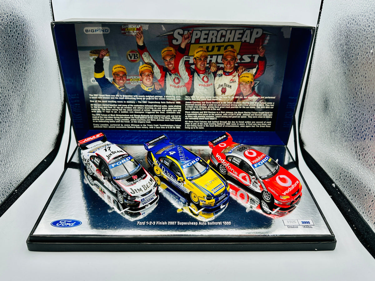 1:43 2007 Bathurst 1000 1-2-3 Set -- Ford 1-3 Finish -- Classic Carlec