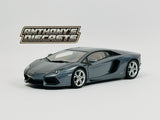 1:18 Lamborghini Aventador LP700-4 -- Grigio Estoque (Metallic Grey) -- AUTOart 74662
