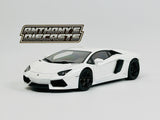1:18 Lamborghini Aventador LP700-4 -- Bianco Isis (White) -- AUTOart 74663