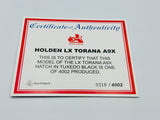 1:18 Holden LX Torana SS A9X Option -- Tuxedo Black -- Biante/AUTOart