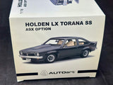 1:18 Holden LX Torana SS A9X Option -- Tuxedo Black -- Biante/AUTOart