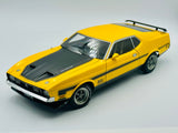 1:18 1971 Ford Mustang Mach 1 -- Yellow -- AUTOart Millennium 72821