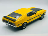 1:18 1971 Ford Mustang Mach 1 -- Yellow -- AUTOart Millennium 72821