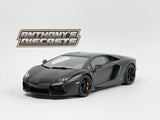 1:18 Lamborghini Aventador LP700-4 -- Nero Nemesis (Matt Black) -- AUTOart 74661