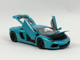 1:18 Lamborghini Aventador LP700-4 -- Turquoise (Blue) -- AUTOart 74667