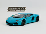 1:18 Lamborghini Aventador LP700-4 -- Turquoise (Blue) -- AUTOart 74667