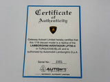 1:18 Lamborghini Aventador LP700-4 -- Turquoise (Blue) -- AUTOart 74667