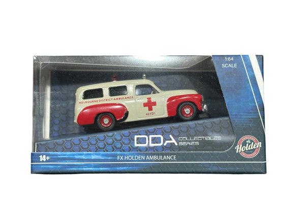1:64 Holden FX (48-215) Panel Van -- Melbourne District Ambulance -- DDA
