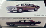 1:18 Ford XY Falcon GTHO Phase 3 -- Vintage Burgundy w/Gold Stripes -- Biante