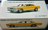 1:18 Ford XW Falcon GTHO Phase 2 -- Yellow w/Black Stripes -- Biante/AUTOart