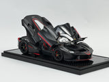 1:18 Ferrari LaFerrari - Fernando Alonso -- Matt Black -- BBR Models SH BBR182239A