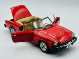 1:18 Fiat 124 Spider -- Red -- AUTOart 72612