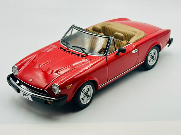 1:18 Fiat 124 Spider -- Red -- AUTOart 72612