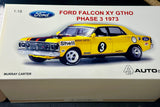 1:18 1973 Bathurst Murray Carter -- #3 Ford XY Falcon GTHO Phase 3 -- Biante/AUTOart