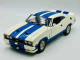 1:18 Ford XC Falcon Cobra Coupe -- White w/Blue Stripes -- Biante/AUTOart