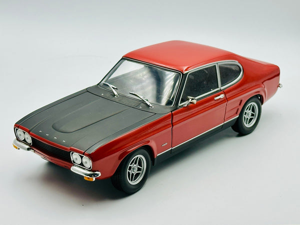 1:18 1970 Ford Capri 2600 RS -- Red/Black -- Minichamps