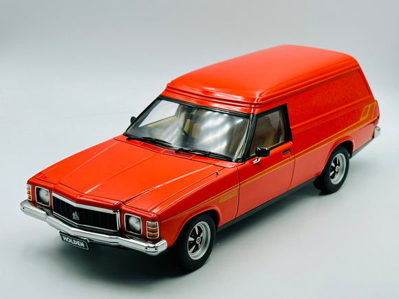 1:18 Holden HX Sandman Panel Van -- Mandarin Red -- Biante/AUTOart