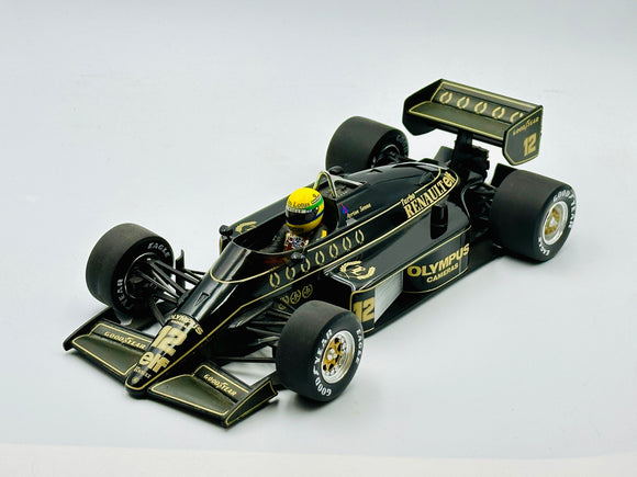 1:18 1985 Ayrton Senna -- #12 Lotus Renault 97T -- Minichamps F1
