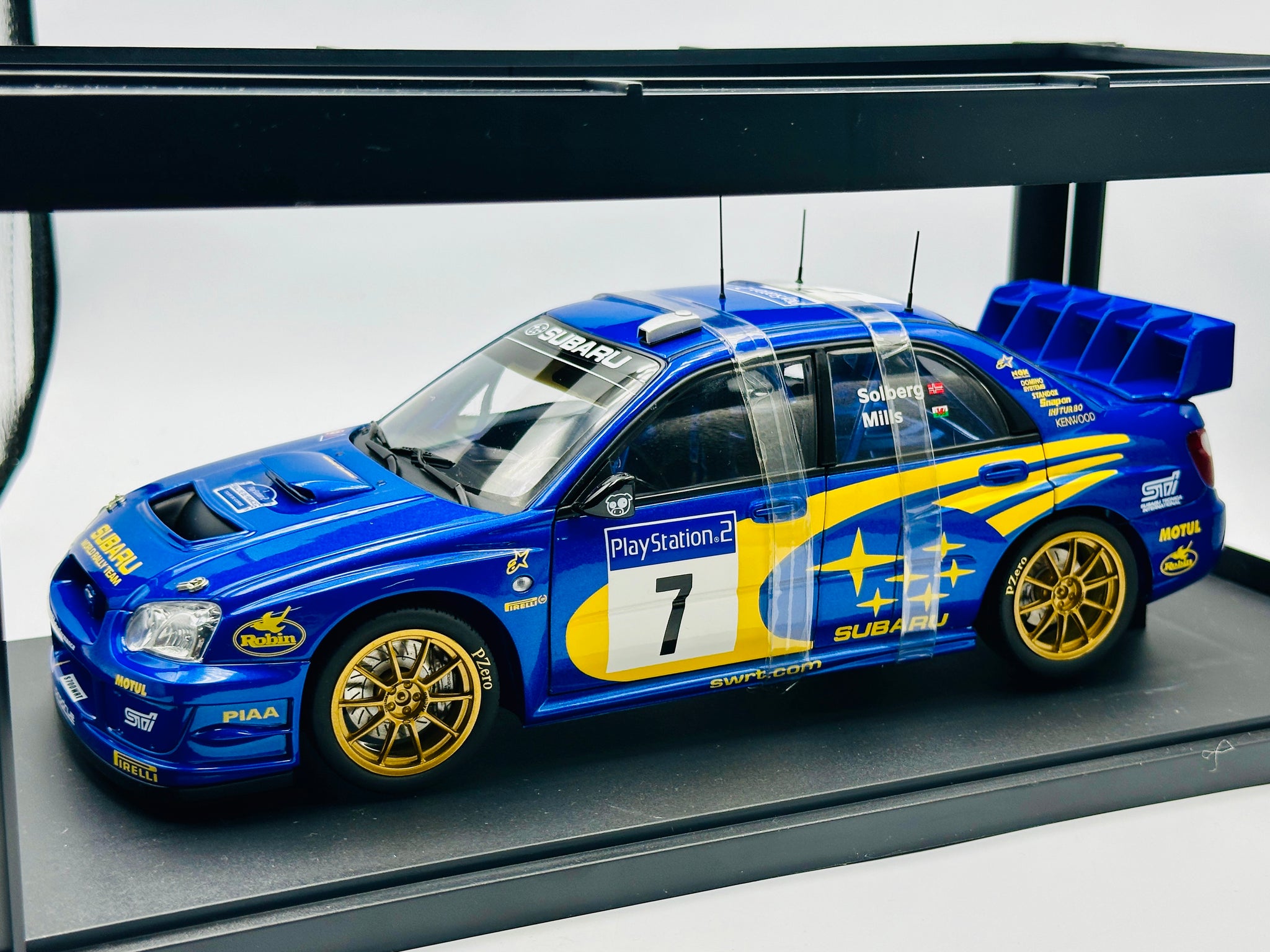 1:18 2003 France Rally Winner - #7 Subaru Impreza WRC - Solberg/Mills