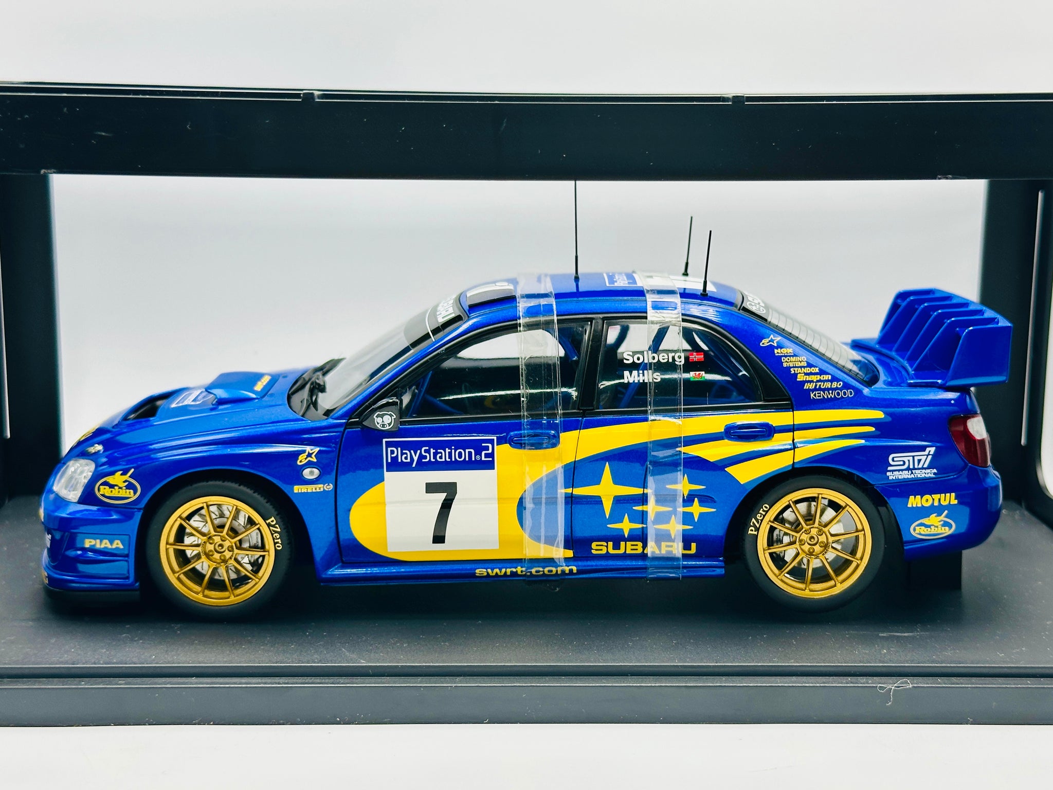 1:18 2003 France Rally Winner - #7 Subaru Impreza WRC - Solberg/Mills