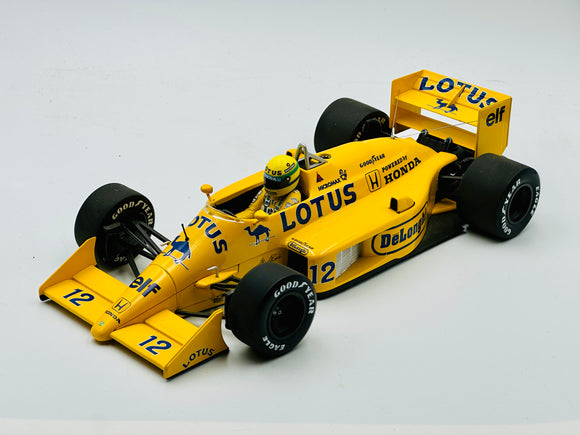 1:18 1987 Ayrton Senna -- #12 Lotus Honda 99T -- Minichamps F1