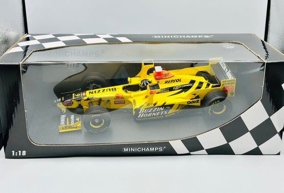 1:18 1998 Damon Hill -- #9 Jordan 198w w/Tower Wings -- Minichamps F1