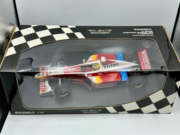 1:18 1999 Ralf Schumacher -- #6 Williams Promotional Showcar -- Minichamps F1