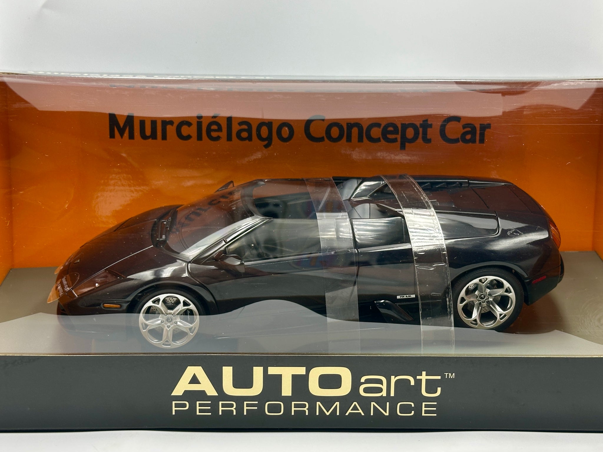 1:18 Lamborghini Murcielago Concept -- Metallic Black -- AUTOart 74562