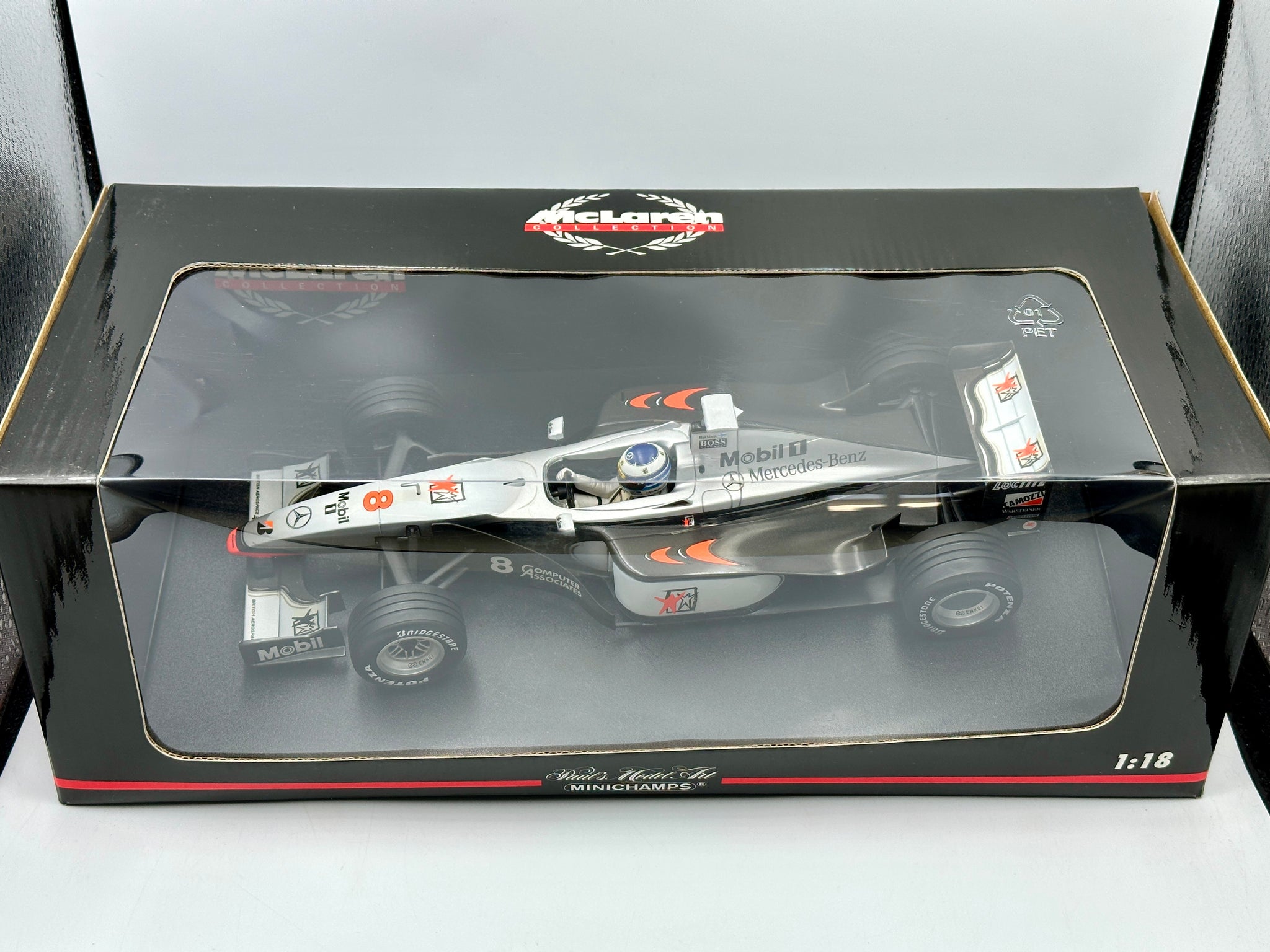 1:18 1998 Mika Hakkinen -- #8 McLaren MP4/13 -- Minichamps F1