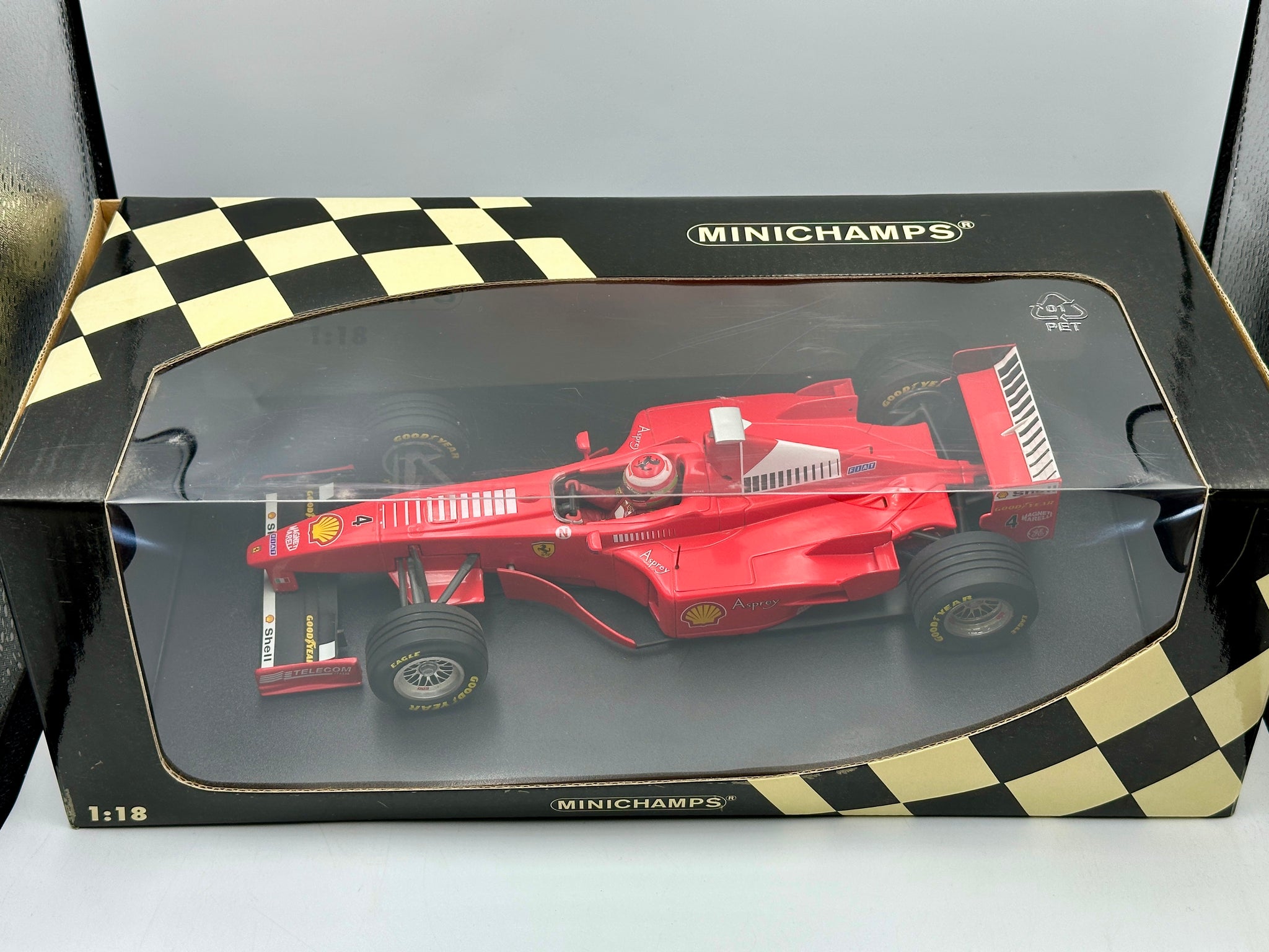 1:18 1998 Eddie Irvine -- #4 Ferrari F300 -- Minichamps F1