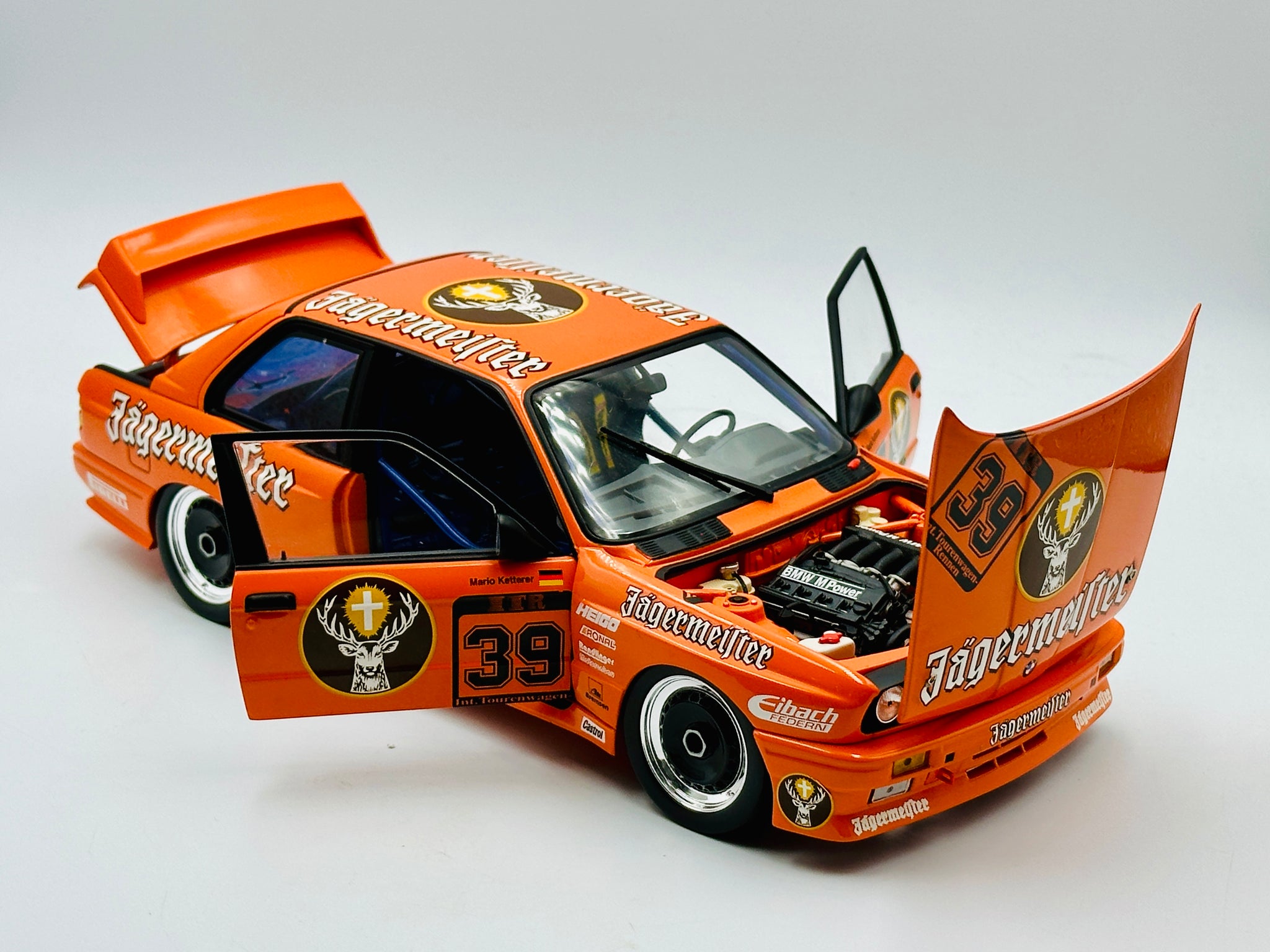 1:18 1988 Mario Ketterer DTM -- #39 Jagermeister BMW M3 -- Minichamps