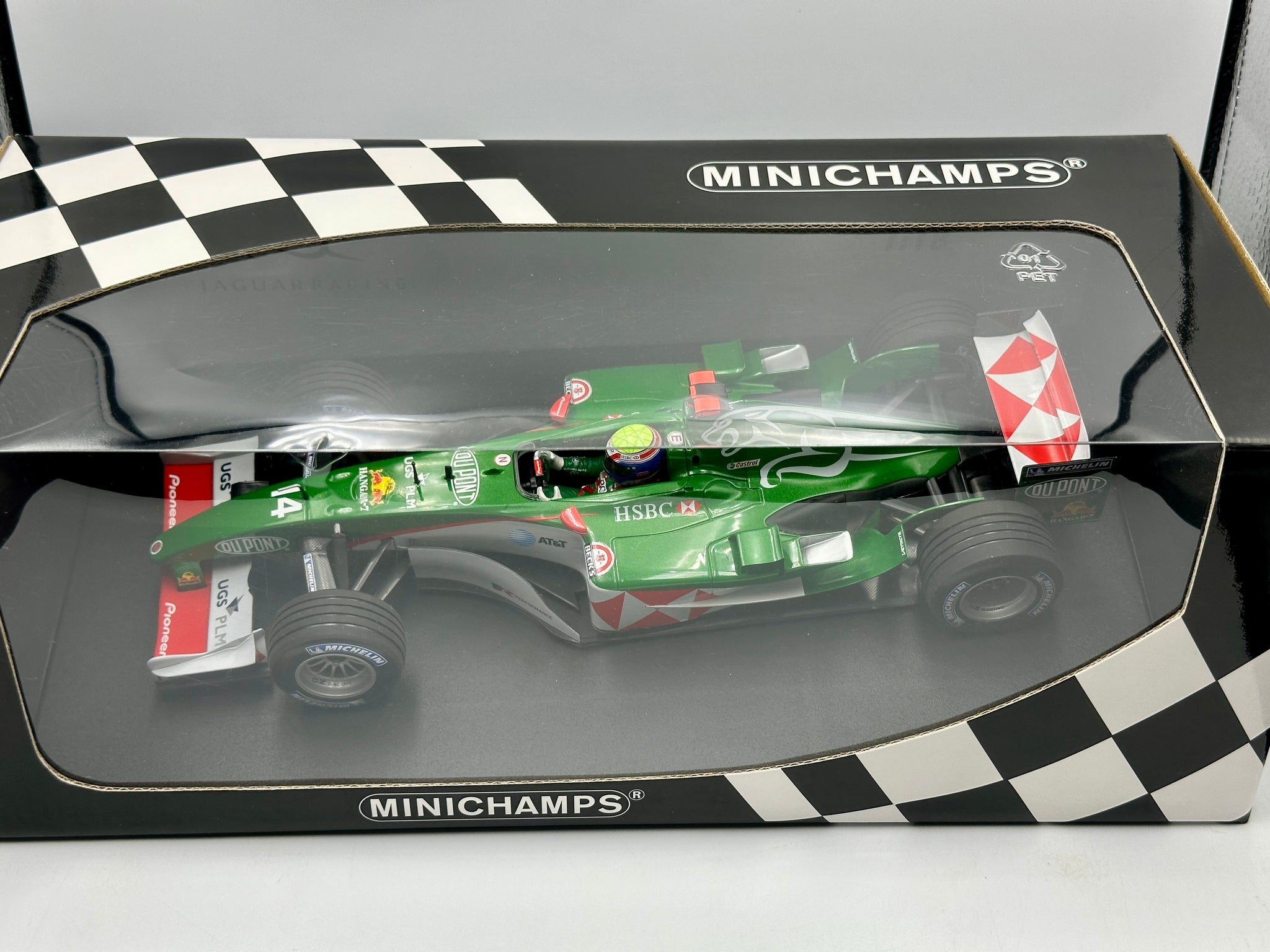 1:18 2004 Mark Webber -- #14 Jaguar Racing R5 -- Minichamps