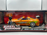 1:18 Brian's Toyota Supra w/Figurine -- Fast & Furious -- JADA SH