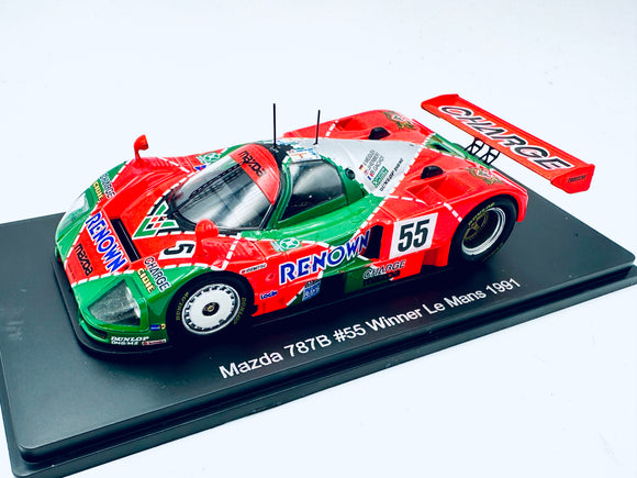 OPO 10 1/43 Scale Mazda 787B Model - 1991 Le Mans 24h Winner Collectible Car 927059 OPO 10 1/43 Scale Mazda 787B Model - 1991 Le Mans 24h Winner Collectible Car 927059