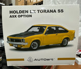 1:18 Holden LX Torana SS A9X -- Absinth Yellow -- Biante/AUTOart
