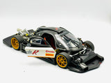 1:18 Pagani Zonda R Evo -- Black & White w/ Gold Wheels -- AUTOart 78271 SH