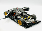 1:18 Pagani Zonda R Evo -- Black & White w/ Gold Wheels -- AUTOart 78271 SH