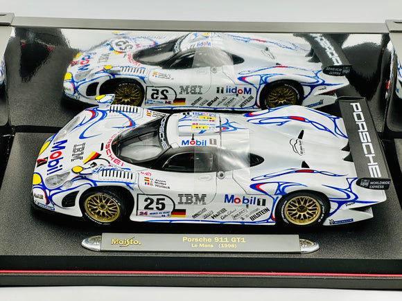 1:18 1998 LeMans 24h 2nd -- #25 Porsche 911 GT1 -- Maisto