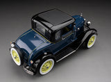 1:18 1931 Ford Model A Coupe -- Riviera Blue -- Sunstar