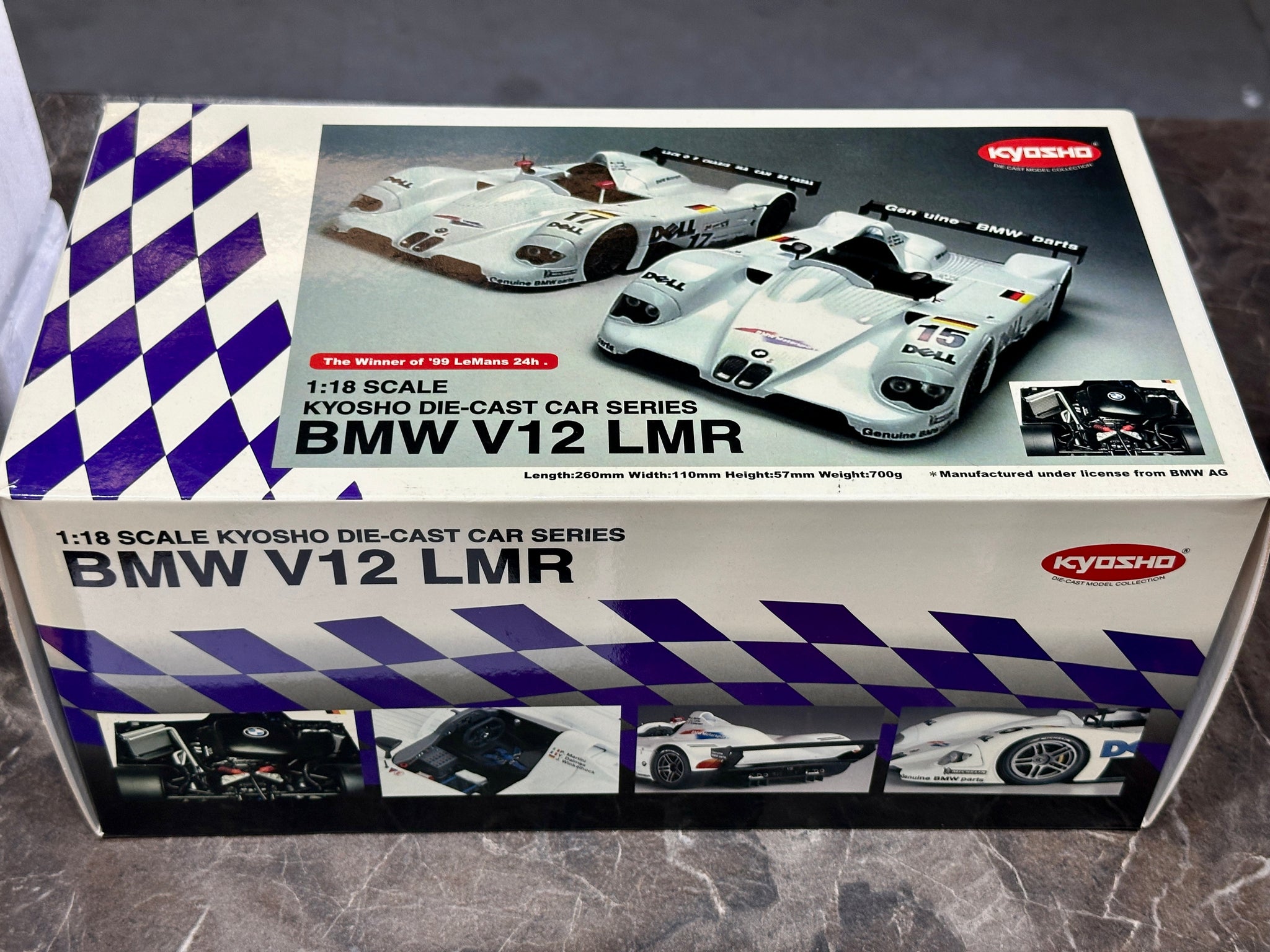 1:18 1999 LeMans 24h Winner -- #15 BMW V12 LMR -- Kyosho 08533A